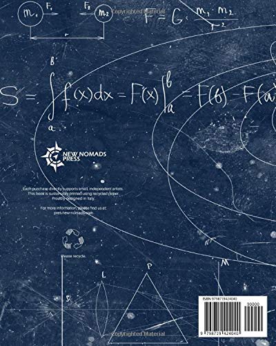 Space Science Quad Ruled Grid Notebook: Smart STEM Student Class Study Notes | Retro Newtonian Physics | Astronomy Technology Engineering Math | Moon ... Blank Graph Paper (Notebooks for Smart Kids)