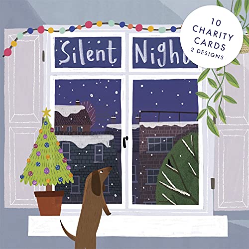 SPCK Charity Christmas Cards with Bible Verse, Pack of 10, 2 Designs: Winter Scenes