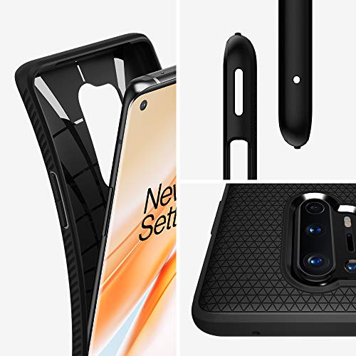 Spigen Funda Liquid Air Compatible con Oneplus 8 Pro - Negro Mate