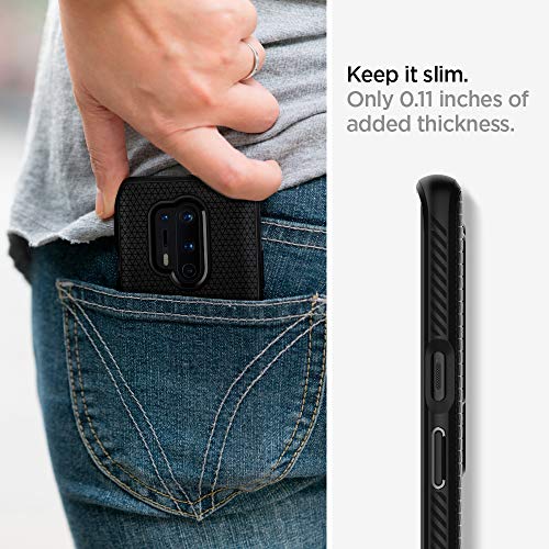 Spigen Funda Liquid Air Compatible con Oneplus 8 Pro - Negro Mate