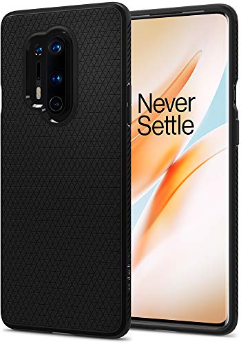 Spigen Funda Liquid Air Compatible con Oneplus 8 Pro - Negro Mate