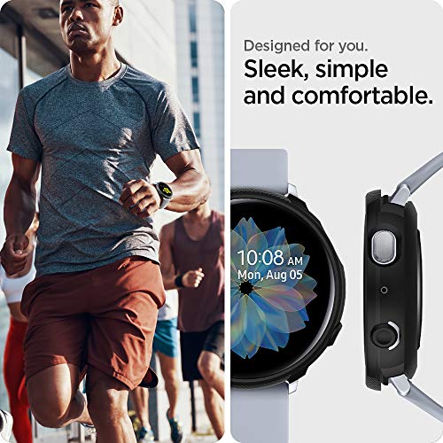 Spigen Liquid Air Armor Compatible con Samsung Galaxy Watch Active 2 44mm Funda (2019) - Negro