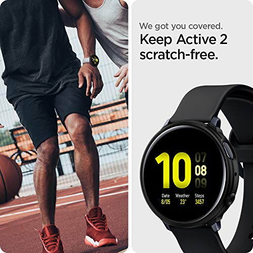 Spigen Liquid Air Armor Compatible con Samsung Galaxy Watch Active 2 44mm Funda (2019) - Negro