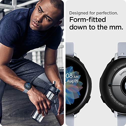 Spigen Liquid Air Armor Compatible con Samsung Galaxy Watch Active 2 44mm Funda (2019) - Negro