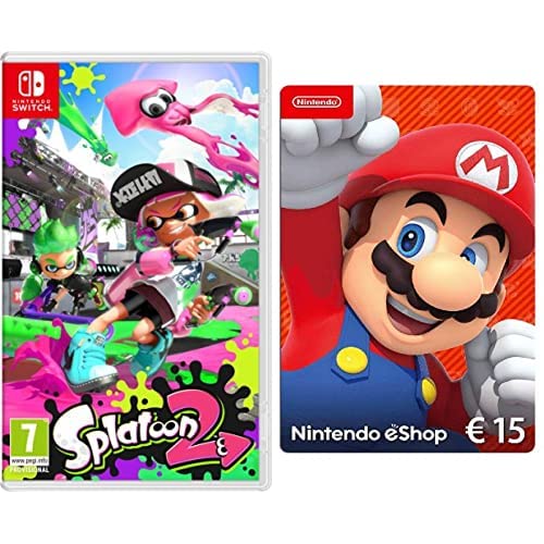 Splatoon 2,  Edición Estándar & Nintendo eShop Tarjeta de regalo de 15€