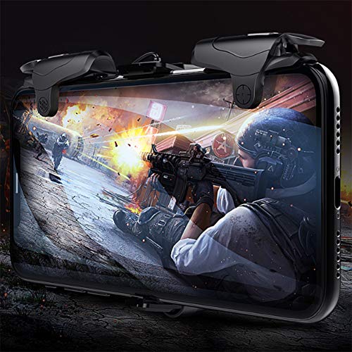 SPLLEADER Controlador de Juego móvil para PUBG,Gatillos sensibles Joysticks Aim & Fire Trigger Keys para PUBG/Knives out L1R1,Amarillo