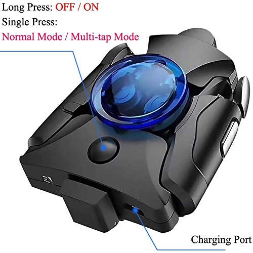 SPLLEADER [Respuesta más Rápida] PUBG Controladores de Juegos Móviles,Gatillos de Juegos para Móvil Controladores Sensibles Apunta y Dispara Trigger Keys L1R1 Joysticks para PUBG/Knives out,Rojo