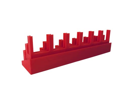 Stand de Juegos (x18) Compatible con Nintendo Switch. Fabricado en España con Materiales de Origen renovable. (Rojo)