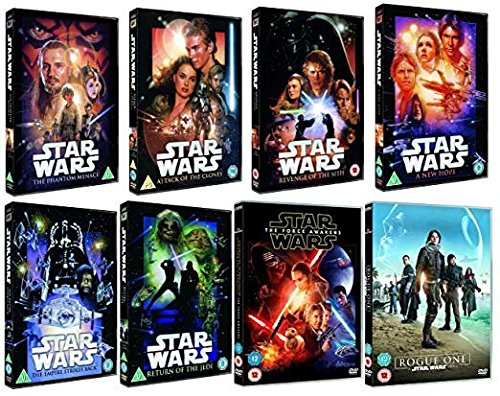 STAR WARS 1-8 Complete BRAND NEW EDITION DVD Collection