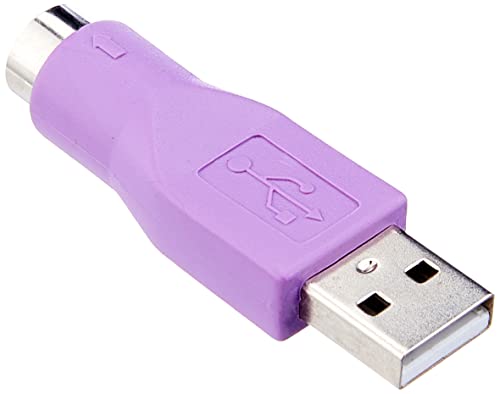 StarTech.com GC46MFKEY - Adaptador Conversor PS/2 MiniDIN a USB para Teclado - PS/2 Hembra - USB A Macho, morado