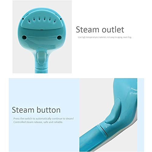 Steam iron Portátil Ligero con My Little Steamer, 45S Speed ​​Hot 60ml Split Water Tank 6 Hole Steam Steam For Ropa For Viajes De Negocios Y Tiendas, Azul