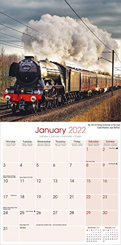 Steam Trains 2022 Wall Calendar