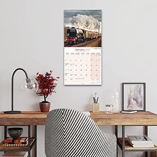 Steam Trains 2022 Wall Calendar