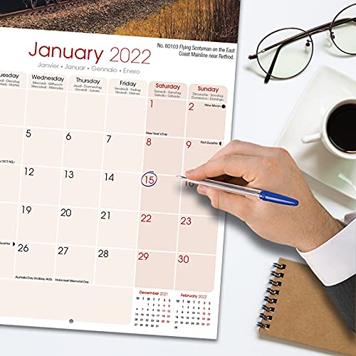 Steam Trains 2022 Wall Calendar