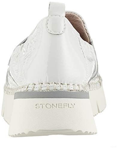 Stonefly ELITTE Lady 1 Naplack, Mocasines (Loafer) Mujer, Gris Steam Gray 346, 38 EU