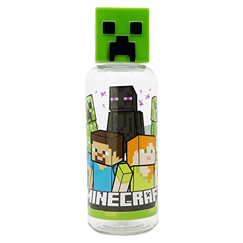 Stor Botella FIGURITA 3D 560 ML Minecraft