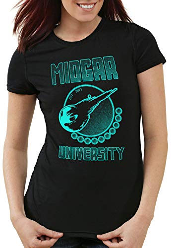 style3 Midgar University Camiseta para Mujer T-Shirt Final 7 Choco-bo Sephiroth, Talla:XS