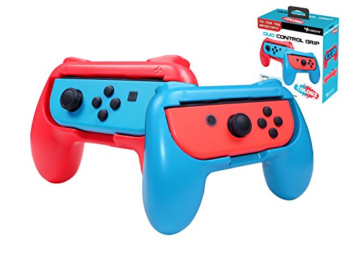 Subsonic - Pack de 2 Grips para Joy-Con, Color Rojo y Azul Fluorescente (Nintendo Switch)