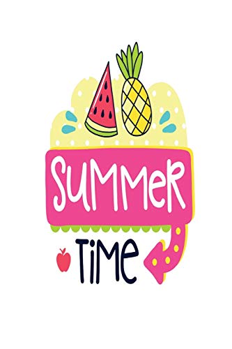 Summer Time: pocket Dotted Journal and Notebook for Journaling - Smile Design Diary for Girls and Women - cute Unique Gift Idea Sketchbook for your Partner Lover Wife Husband