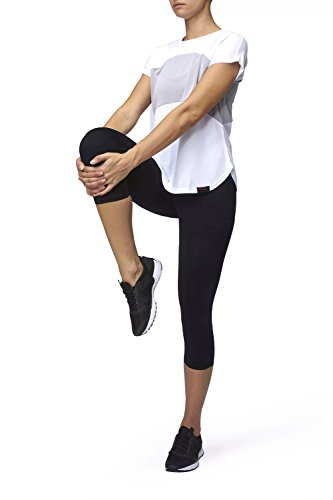 SUNDRIED Womens Yoga Gym Fitness Top Trabajar el Entrenamiento t-Shirt (Negro, L)