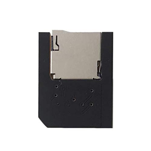 Sunnyflowk Tarjeta de Juego de tamaño Mini pequeño a Micro Secure Adaptador de Tarjeta de Memoria Digital Adaptador PSVITA SD2Vita Adecuado para PS Vita 1000/2000 (Negro)