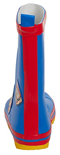 Super Mario Botas Wellington de goma para niños de Nintendo Wellies Rain Shoes Wellys Azul, Blue, 32 EU