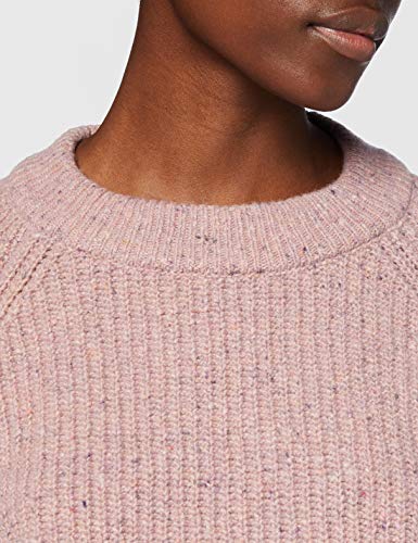 Superdry Freya Crew suéter, Tweed Rosa Caramelo, XXS (Talla del Fabricante:6) para Mujer