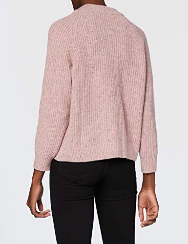 Superdry Freya Crew suéter, Tweed Rosa Caramelo, XXS (Talla del Fabricante:6) para Mujer