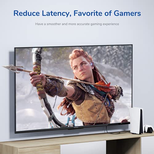 Syncwire Cable HDMI 2.1 2M 8K @ 60Hz, 4K @ 120Hz, 48Gbps Alta Velocidad, eARC, Dolby, 3D, HDR10 +, HDCP 2.2 & 2.3, Compatible con Fire TV/Xbox/PS4/PS5/Blu-ray/Soundbar DVD/PC/Monitor/HDTV