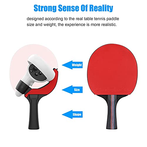 Table Tennis Paddle Grip Handle for Oculus Quest 2 Touch Controllers Playing Eleven Table Tennis VR Game