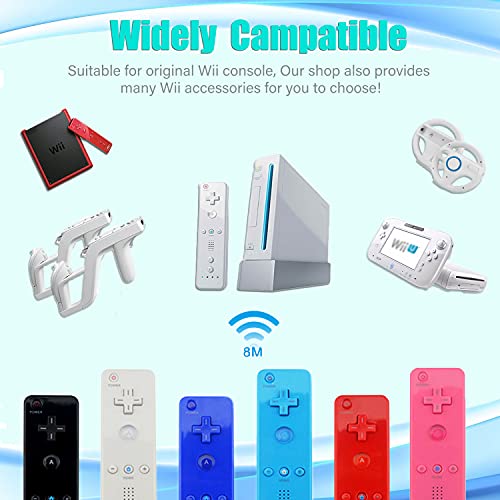 TechKen Mando para Wii con Nunchuck Wii Controller con Nunchuk Wii, mando a distancia para Wii (controlador sin Motion Plus)