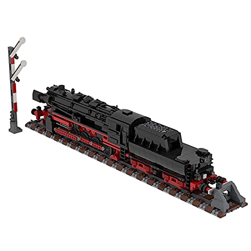 Technics Train Set, 2541 PCSechnics WW2 German BR 52 Steam Train Juego de Bloques de construcción con vías de Tren, Compatible con LegoTechnic, MOC-25554