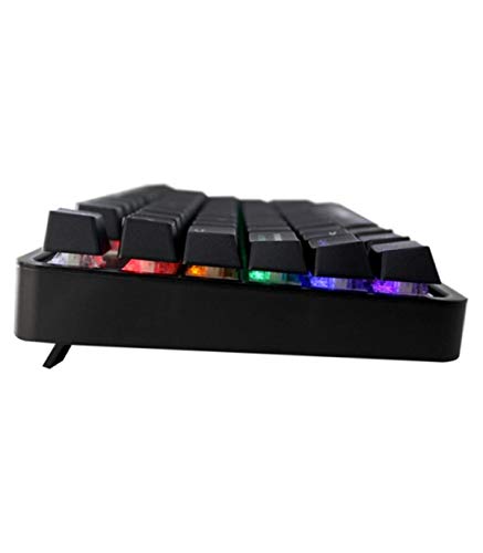 TECLADO MECANICO COMPACTO GAMING KEEPOUT F105 RETROILUMINADO RGB FLOW TECLAS PROGRAMABLES 12 TECLAS MULTIMEDIA