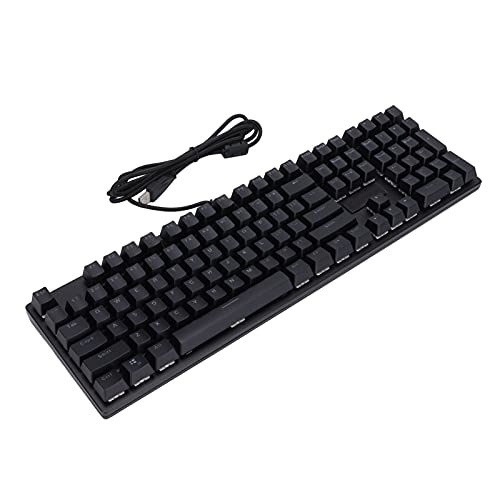 Teclado mecánico para Juegos RGB de 108 Teclas con N-Key Rollover para Jugadores de PC, 14 Modos de retroiluminación RGB, Teclado con Cable de suspensión para Escritorio, computadora y PC
