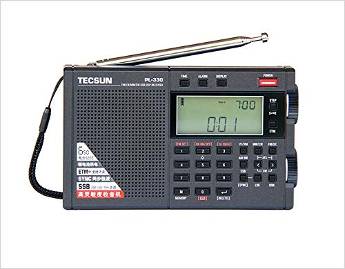 TECSUN Pl-330 Pantalla De Radio PortáTil Radio Digital FM MW SW LW SSB con Altavoces Y Auriculares Alarma con Temporizador De SueñO Batería