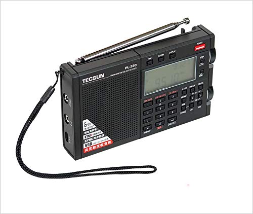TECSUN Pl-330 Pantalla De Radio PortáTil Radio Digital FM MW SW LW SSB con Altavoces Y Auriculares Alarma con Temporizador De SueñO Batería