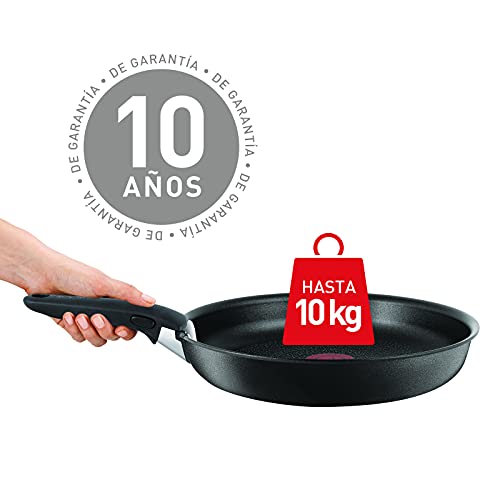 Tefal Ingenio Expertise - Juego de 3 Sartenes y 3 Cazos + Accesorios: Sarten 22/26cm, Wok 24cm, Cazo 16/18/20cm, Guisera 24cm, 3 tapas plástico, espátula, mango extraíble, sartenes antiadherentes