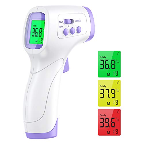 Termometro Infrarrojos Wawech termómetro infrarrojo sin contacto profesional médico digital frente memoria 99 lecturas para adultos bebés y niños