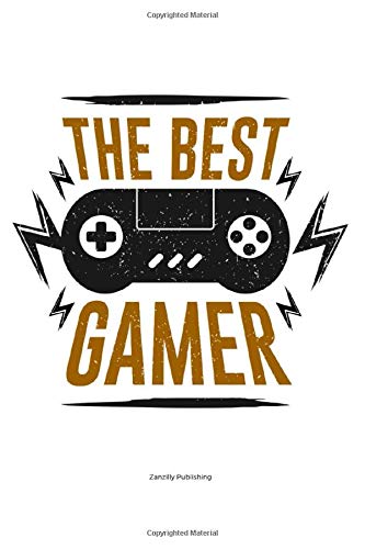 The Best Gamer: Fun gift for the gaming fan in your life. Measuring 6 x 9 inches, packed with 120 blank sketch pages with plenty of space to write and doodle gaming tips and memories