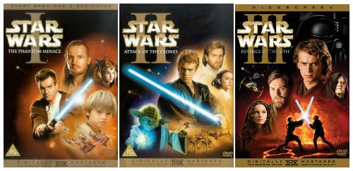 The Complete Star Wars Prequel Trilogy 1 - 3 DVD Movie Collection: Episode 1 - Phantom Menace / Episode 2 - Attack Of the Clones / Episode 3 - Revenge of the Sith