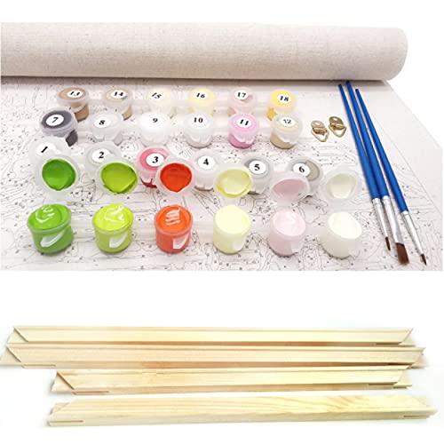 The Ferryman Diy lienzo pintura por números para adultos pintura de pigmento acrílico por número artesanía con marco de madera