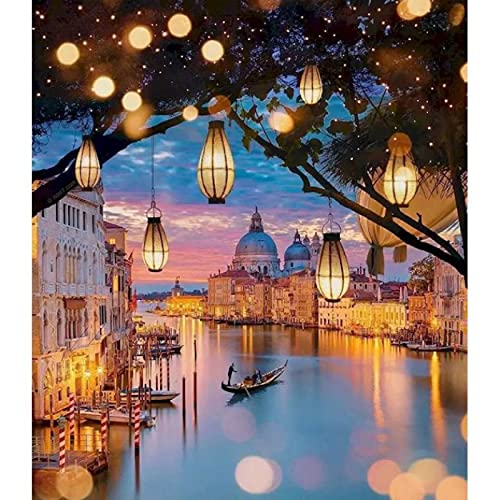 The Ferryman Diy lienzo pintura por números para adultos pintura de pigmento acrílico por número artesanía con marco de madera