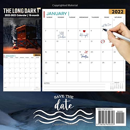 The Long Dark: OFFICIAL 2022 Calendar - Video Game calendar 2022 - The Long Dark -18 monthly 2022-2023 Calendar - Planner Gifts for boys girls kids ... games Kalendar Calendario Calendrier).23