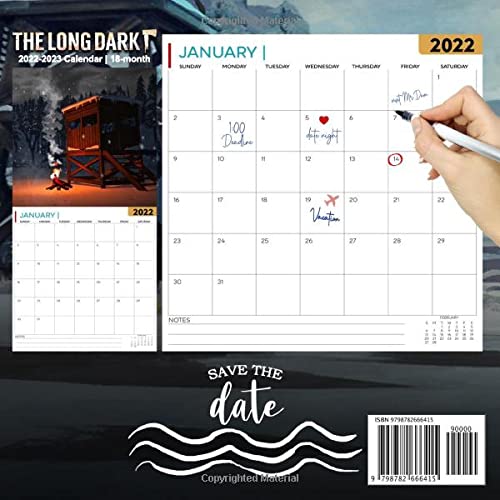 The Long Dark: OFFICIAL 2022 Calendar - Video Game calendar 2022 - The Long Dark -18 monthly 2022-2023 Calendar - Planner Gifts for boys girls kids ... games Kalendar Calendario Calendrier).30