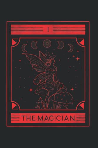 The Magician I Tarot Card Fairycore Grunge Style: Notebook 6x9 For Alt Indie Fairycore Aesthetic Tarot Card And Cottagecore Fairy Egirl Fans Gift I Squared Grid Journal I 120 Pages