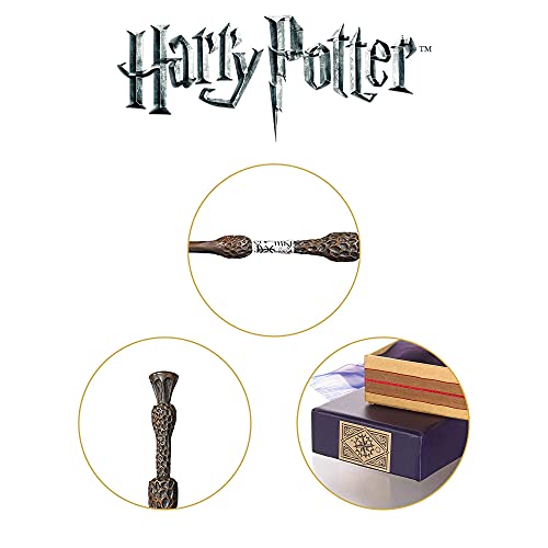 The Noble Collection- Réplica Harry Potter Varita mágica y caja de coleccionista Albus Dumbledore, Multicolor (608829f NN7145)