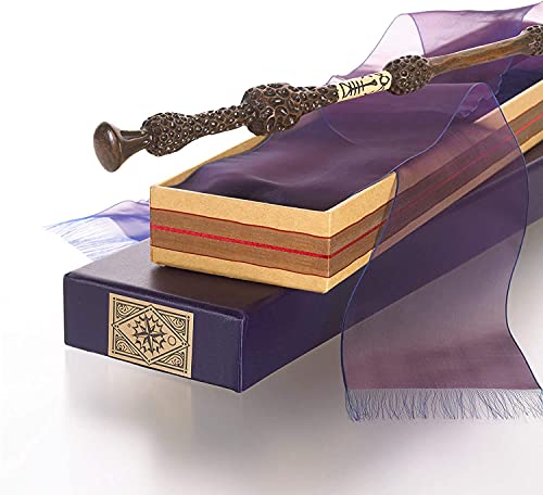 The Noble Collection- Réplica Harry Potter Varita mágica y caja de coleccionista Albus Dumbledore, Multicolor (608829f NN7145)