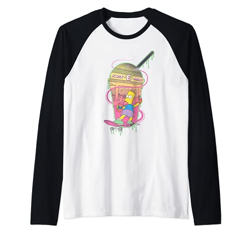 The Simpsons Bart Simpsons Kwik-E-Mart Squishee Camiseta Manga Raglan