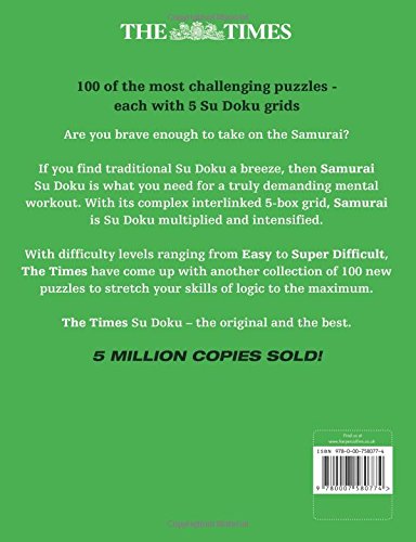 The Times Samurai Su Doku 3: 100 challenging puzzles from The Times (The Times Su Doku)