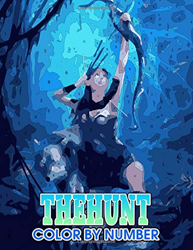 TheHunt Color by Number: TheHunt Color Book An Adult Coloring Book For Stress-Relief